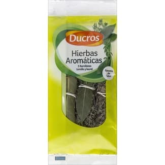 Hierbas aromáticas 3 ramilletes de tómillo y laurel bolsa 9 g -