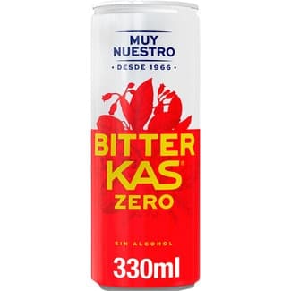 Bebida refrescante amarga de extractos de plantas Zero azúcar sin alcohol lata 33 cl -