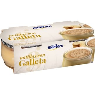 Natillas con galleta pack 2 unidades 125 g -
