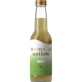 Kombucha de té verde sin pasteurizar ecológica, sin gluten y vegana botella 330 ml -
