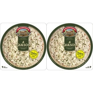 Pizza 4 quesos pack 2 unidades envase 210 g -