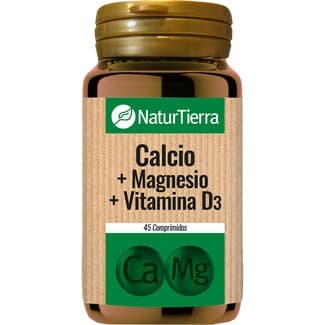 Calcio, magnesio y vitamina D3 + silicio orgánico envase 45 comprimidos -