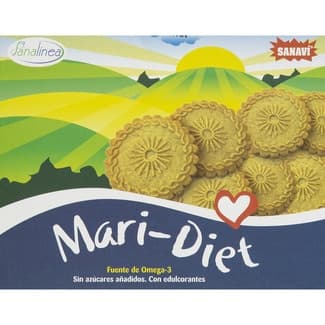 Sanalínea Mari-Diet galletas maría sin azúcares añadidos caja 180 g -