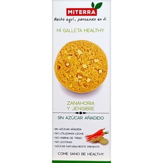 Galletas healthy con zanahoria y jengibre sin azúcar envase 150 g -