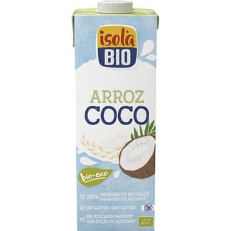 Bebida de arroz y coco ecológica y sin gluten envase 1 l -