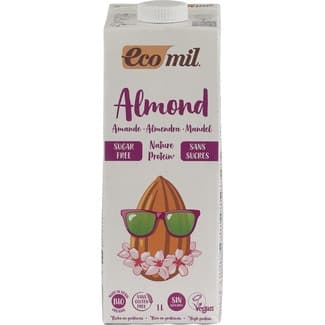 Bebida de almendras ecológica sin gluten y sin azúcares envase 1 l -