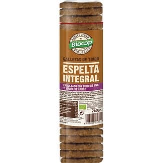 Galletas de espelta integral ecológicas envase 260 g -