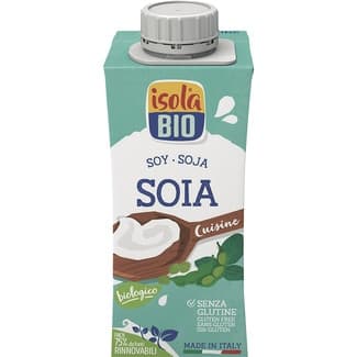 Cuisine leche de soja ecológica para cocinar sin gluten brik 200 ml -