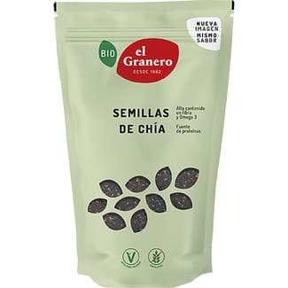 Bio semillas de chía ecológicas y sin gluten bolsa 150 g -