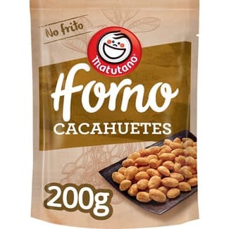 Cacahuetes tostados al horno bolsa 200 g -