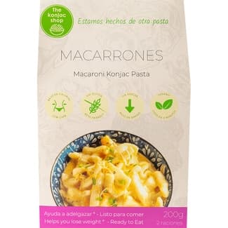 Macarrones de Konjac sin gluten y vegano envase 270 g -