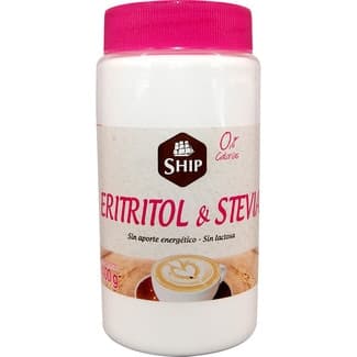 0% Calorías eritritol y stevia en polvo sin lactosa bote 400 g -