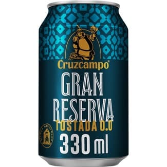 Cerveza tostada 0,0% alcohol lata 33 cl -