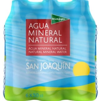 Agua mineral natural del manantial de San Joaquín pack 6 botellas 50 cl -