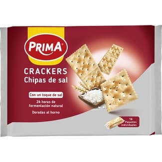 Crackers con chispas de sal paquete 500 g -