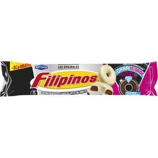 Roscos de galleta con chocolate blanco paquete 128 g -
