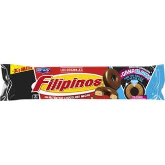 Roscos de galleta con chocolate negro paquete 128 g -
