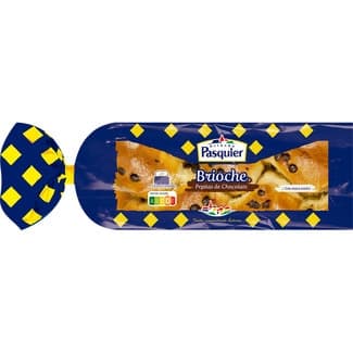 Brioche trenzado con pepitas de chocolate con masa madre bolsa 550 g -