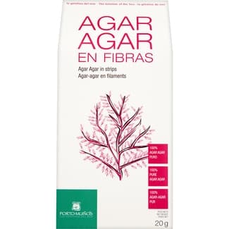 Agar agar 100% puro en fibras envase 20 g -