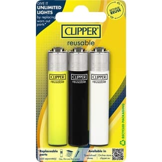 Encendedor mechero recargable blister 3 unidades -