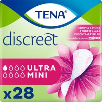 Discreet compresa de incontinencia ultra mini caja 28 unidades -