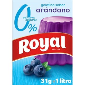 Gelatina sabor arándano light 0% azúcares paquete 31 g -