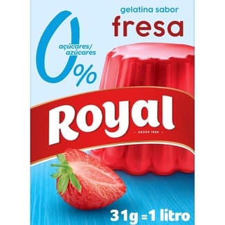 Gelatina sabor fresa con vitamina C caja 31 g -