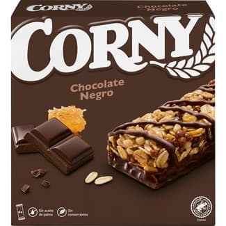 Barritas de cereales con chocolate negro sin aceite de palma estuche 138 g 6 unidades -