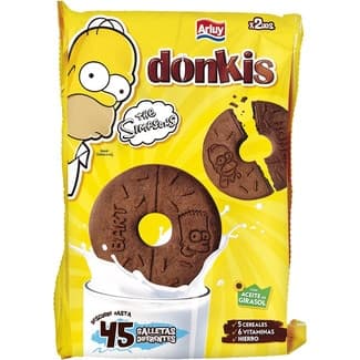Donkis The Simpsons galletas chocolateadas paquete 400 g -