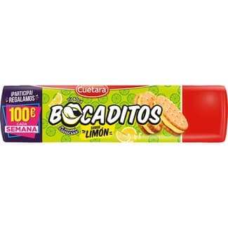 Galleta rellenas de crema de limón paquete 150 g -