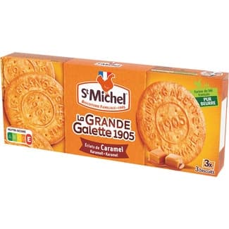 Galletas de mantequilla grandes con caramelo estuche 150 g -