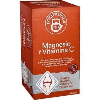 Infusión de magnesio y vitamina C con colágeno hidrolizado estuche 15 bolsitas -