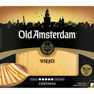 Queso holandés gouda viejo de vaca elaborado con leche pasteurizada envase 200 g cortadas -