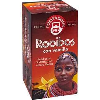 Té rooibos de Sudáfrica con vainilla estuche 20 bolsitas -