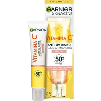 Skin Active fluido antimanchas Vitamina C Glow SPF-50+ tubo 40 ml -