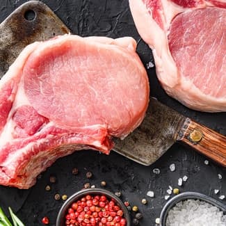 Chuleta de lomo de cerdo ibérico