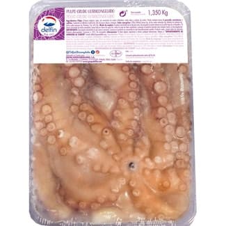 Pulpo entero crudo bandeja 1,350 kg -