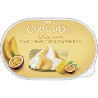 Helado de yogurt, mango y fruta de la pasión tarrina 825 ml -