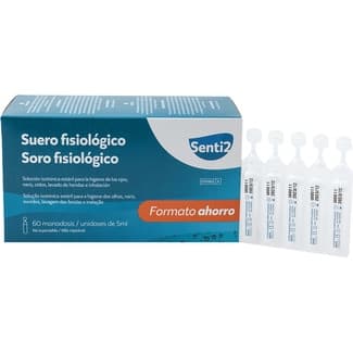 Suero fisiológico envase de 60 monodosis de 5 ml -