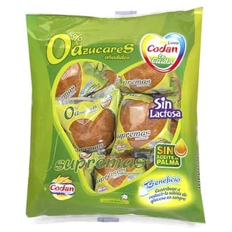 Magdalenas sin lactosa y 0% azúcares añadidos bolsa 350 g -