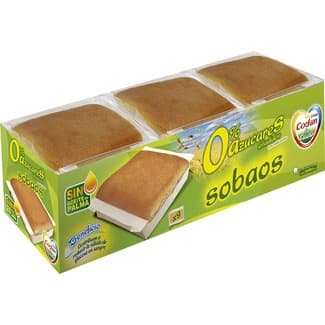Sobaos 0% azúcares añadidos y sin aceite de palma paquete 340 g -