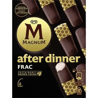 After Dinner Frac bombón helado de nata con chocolate sin gluten 8 unidades estuche 280 ml -