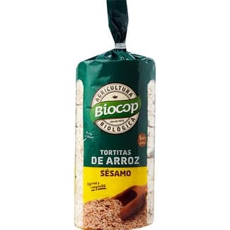 Tortitas de arroz con sésamo ecológicas envase 200 g -