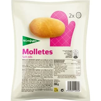 Molletes de pan precocidos 2 unidades envase 200 g -