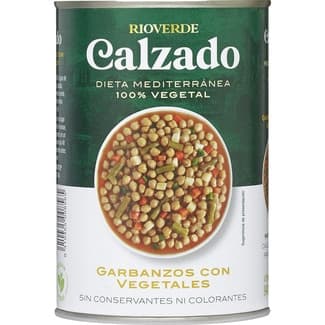 Garbanzos con vegetales sin colesterol lata 400 g -