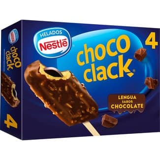 Bombón helado de vainilla con chocolate almendrado relleno de cacao sin gluten 4 unidades estuche 360 ml -