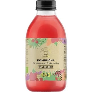 Kombucha de té verde y frutos rojos envase 250 ml -