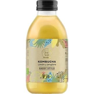 Kombucha de limón y jengibre envase 250 ml -