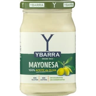 Mayonesa 100% aceite de oliva sin gluten y sin lactosa frasco 225 ml -