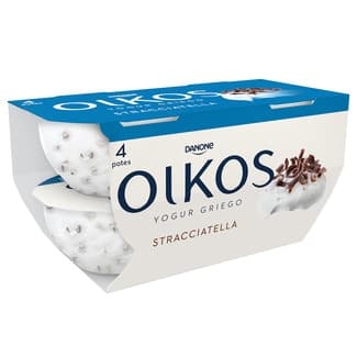 Yogur griego stracciatella pack 4 unidades 110 g -